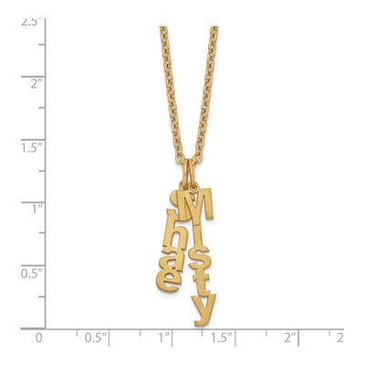 Gold-Plated Sterling Silver Personalized 2-Name Necklace – view 3