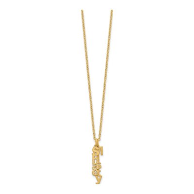 Gold-Plated Sterling Silver Personalized 2-Name Necklace – view 4