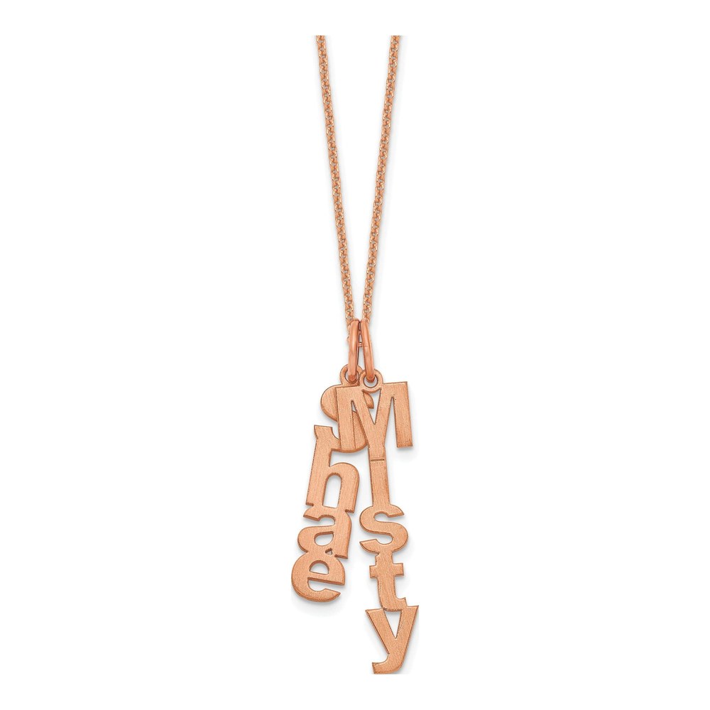 14K Rose Gold Personalized 2-Name Necklace