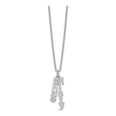 Sterling Silver Personalized 2-Name Necklace – view 2