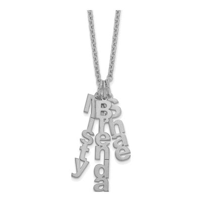 Sterling Silver Personalized 3-Name Necklace