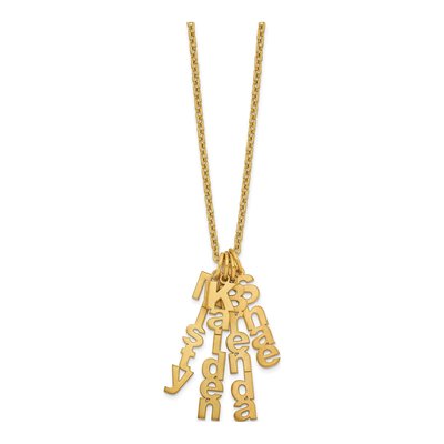 Gold-Plated Sterling Silver Personalized 4-Name Necklace – view 2