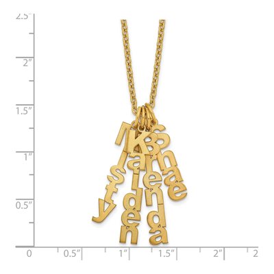 Gold-Plated Sterling Silver Personalized 4-Name Necklace – view 3
