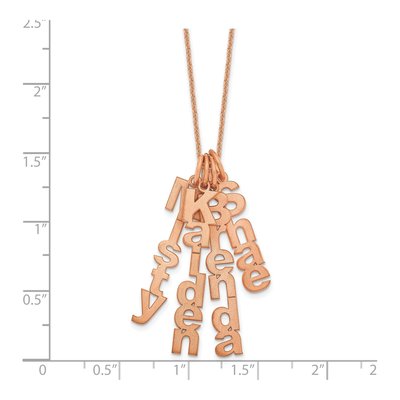 14K Rose Gold 4-Name Necklace – view 2