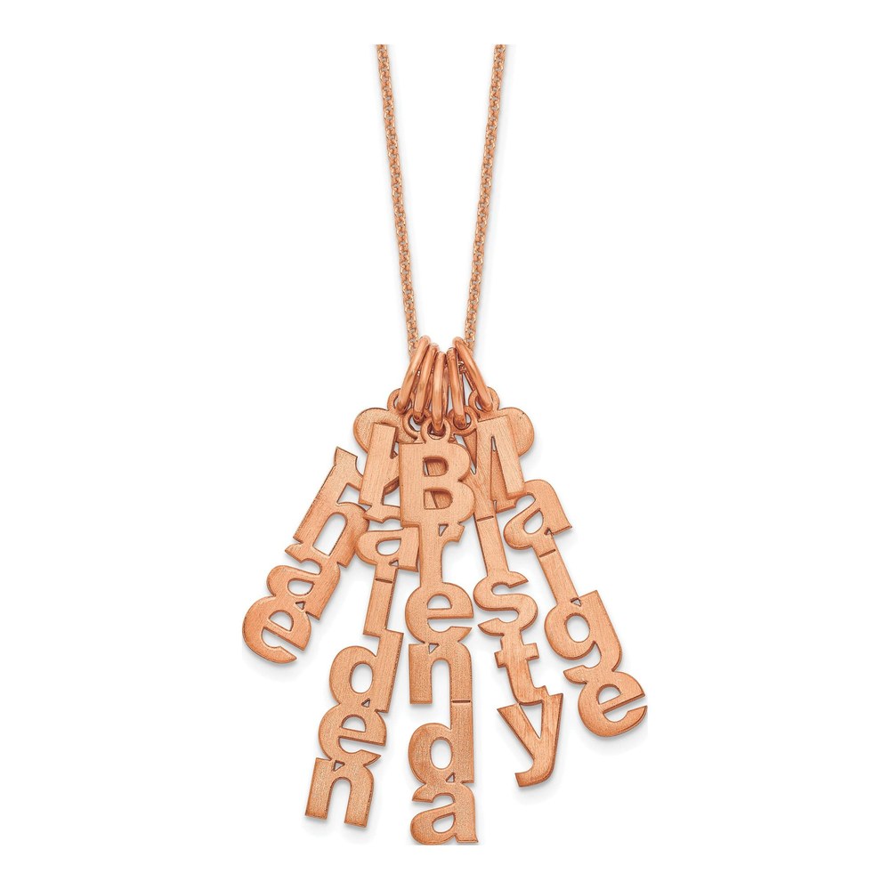 14K Rose Gold 5-Name Necklace