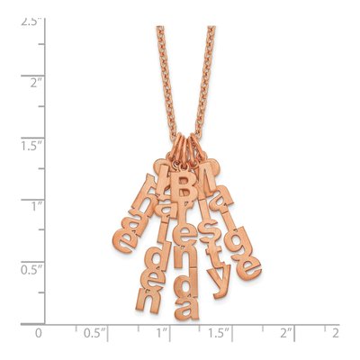 Rose Gold-Plated Sterling Silver Personalized 5-Name Necklace – view 2
