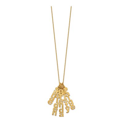 14K Yellow Gold Personalized 5-Name Necklace – view 2