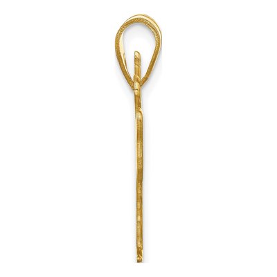 14K Yellow Gold Personalized Boy Karate Pendant – view 2