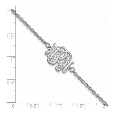 Sterling Silver Personalized Monogram Bracelet – view 2