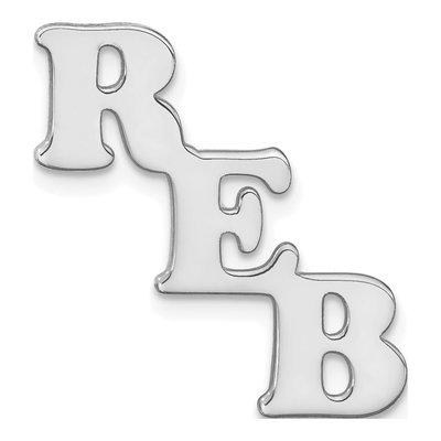 Men's Sterling Silver Monogram Tie Tack