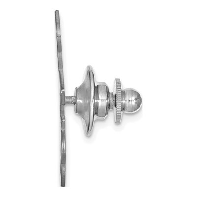 Men's Sterling Silver Monogram Tie Tac – view 2