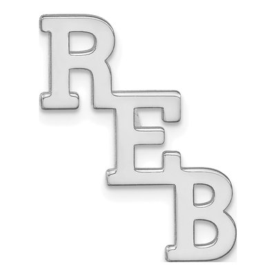 Men's Sterling Silver Monogram Tie Tac
