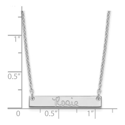 Sterling Silver Personalized Bar Necklace – view 3