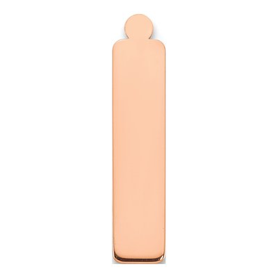 14K Rose Gold Vertical Blank Bar Finding