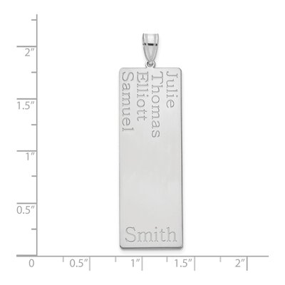Sterling Silver Personalized 4-Name Family Pendant – view 5