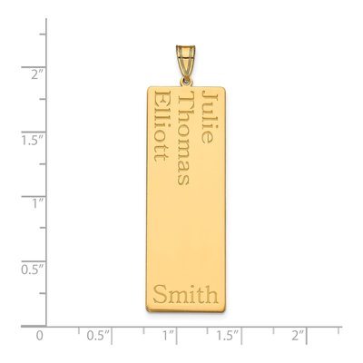 Gold-Plated Sterling Silver Personalized 3-Name Family Pendant – view 5