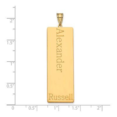 Gold-Plated Sterling Silver Personalized Name Family Pendant – view 5