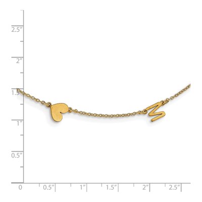 Gold-Plated Sterling Silver 2-Initial Necklace – view 2