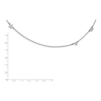 Sterling Silver 3-Initial Necklace – view 2