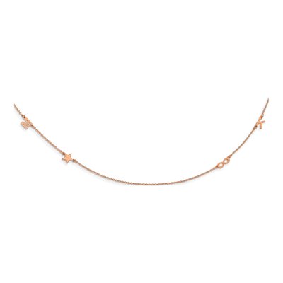 14K Rose Gold Personalized 4-Initial Necklace
