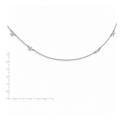 Sterling Silver Personalized 4-Initial Necklace – view 2