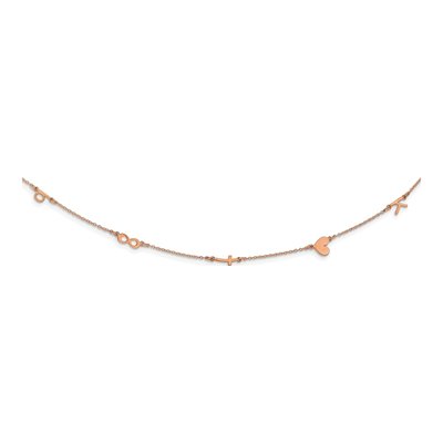 Rose Gold-Plated Sterling Silver Personalized 5-Initial Pendant