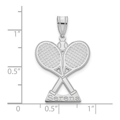 Sterling Silver Personalized Tennis Pendant – view 2