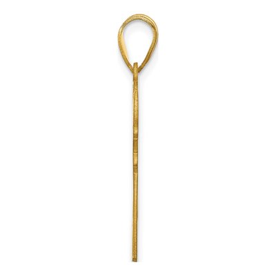 14K Yellow Gold Personalized Lacrosse Pendant – view 2