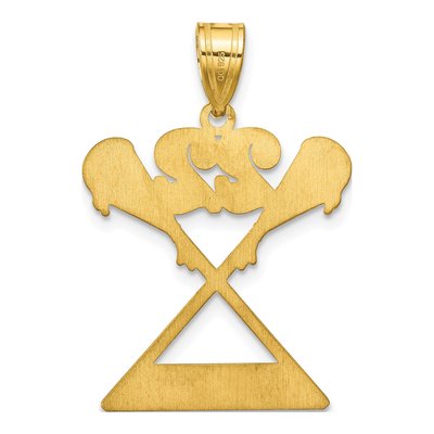 14K Yellow Gold Personalized Lacrosse Pendant – view 4