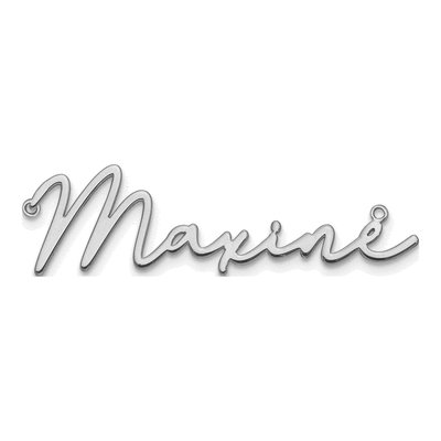 Sterling Silver Personalized Name Plate Pendant