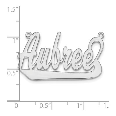 Sterling Silver Personalized Name Plate Pendant – view 5