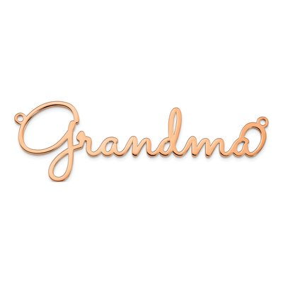 14K Rose Gold Personalized Name Plate Pendant – view 4