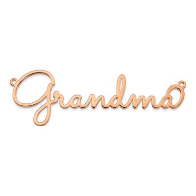 Rose Gold-Plated Sterling Silver Personalized Name Plate Pendant – view 3