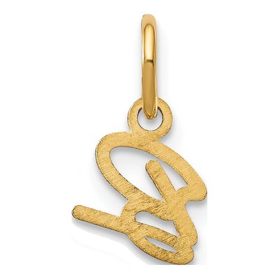 Gold-Plated Sterling Silver Letter B Charm – view 4