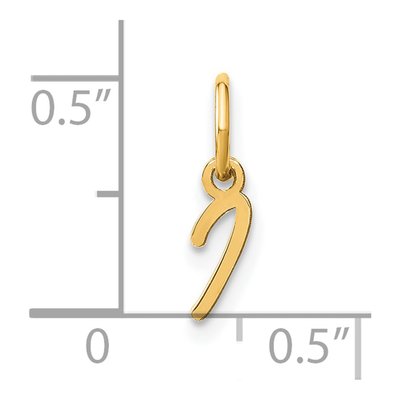 Gold-Plated Sterling Silver Initial I Charm – view 5