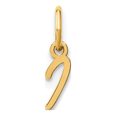 Gold-Plated Sterling Silver Initial I Charm