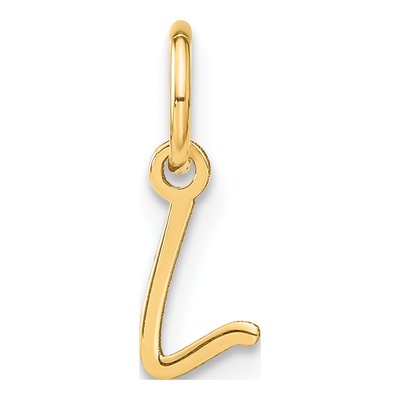 Gold-Plated Sterling Silver Letter L Charm