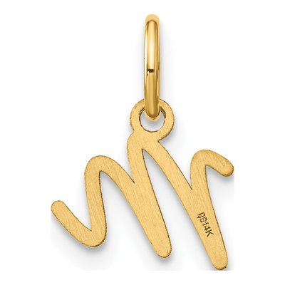 Gold-Plated Sterling Silver Letter M Charm – view 4
