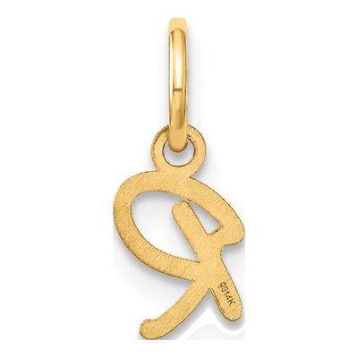Gold-Plated Sterling Silver Letter R Charm – view 4
