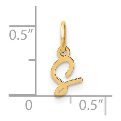 Gold-Plated Sterling Silver Letter S Charm – view 5