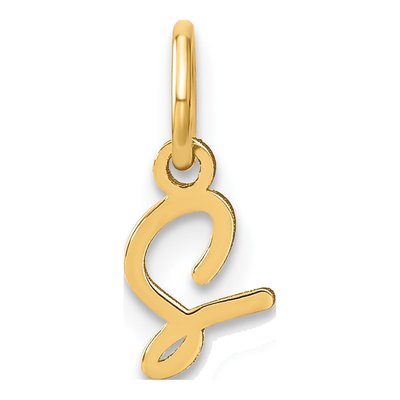 Gold-Plated Sterling Silver Letter S Charm