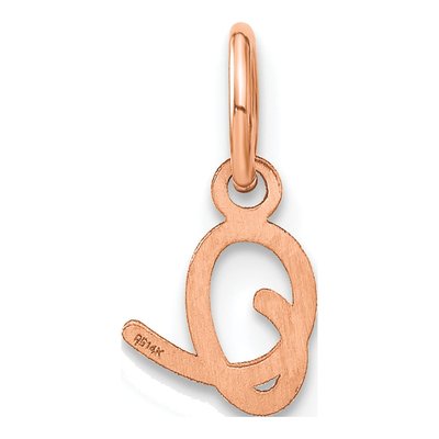 14K Rose Gold Letter O Charm – view 3