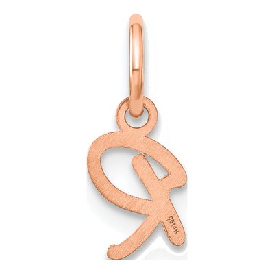 14K Rose Gold Letter R Charm – view 3