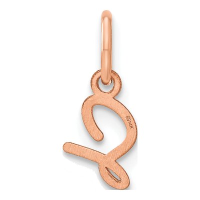 14K Rose Gold Letter S Charm – view 3