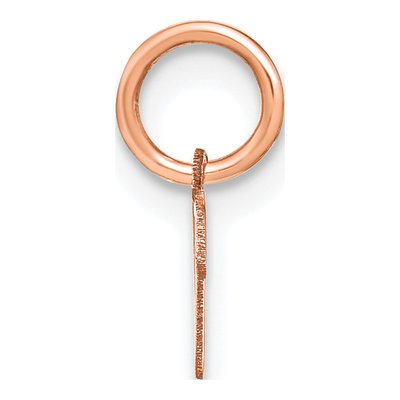 14K Rose Gold Letter V Charm – view 2