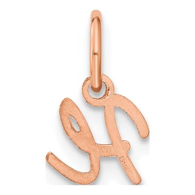 Rose Gold-Plated Sterling Silver Letter H Charm – view 3
