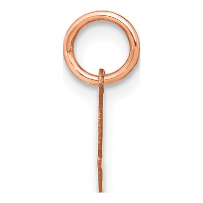 Rose Gold-Plated Sterling Silver Letter J Charm – view 2