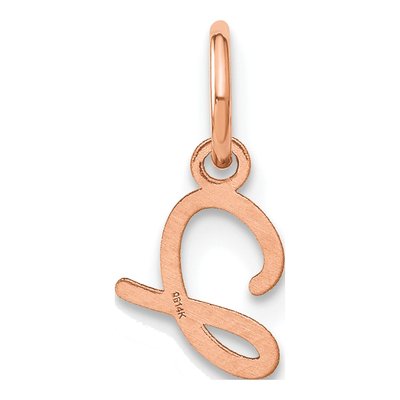 Rose Gold-Plated Sterling Silver Letter J Charm – view 3
