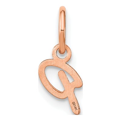 Rose Gold-Plated Sterling Silver Letter P Charm – view 3
