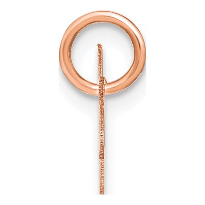 Rose Gold-Plated Sterling Silver Letter W Charm – view 2